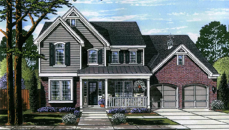 image of country house plan 7832